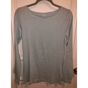 J. Crew Painter Tee- longsleeved- light blue